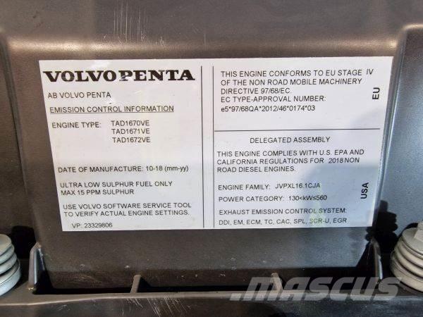 Volvo TAD1672VE Varikliai
