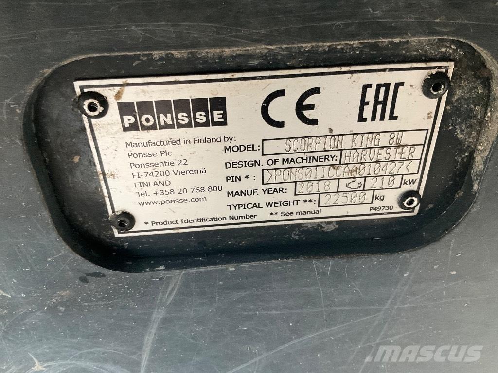 Ponsse Scorpion King Miško technika (Harvesteriai)