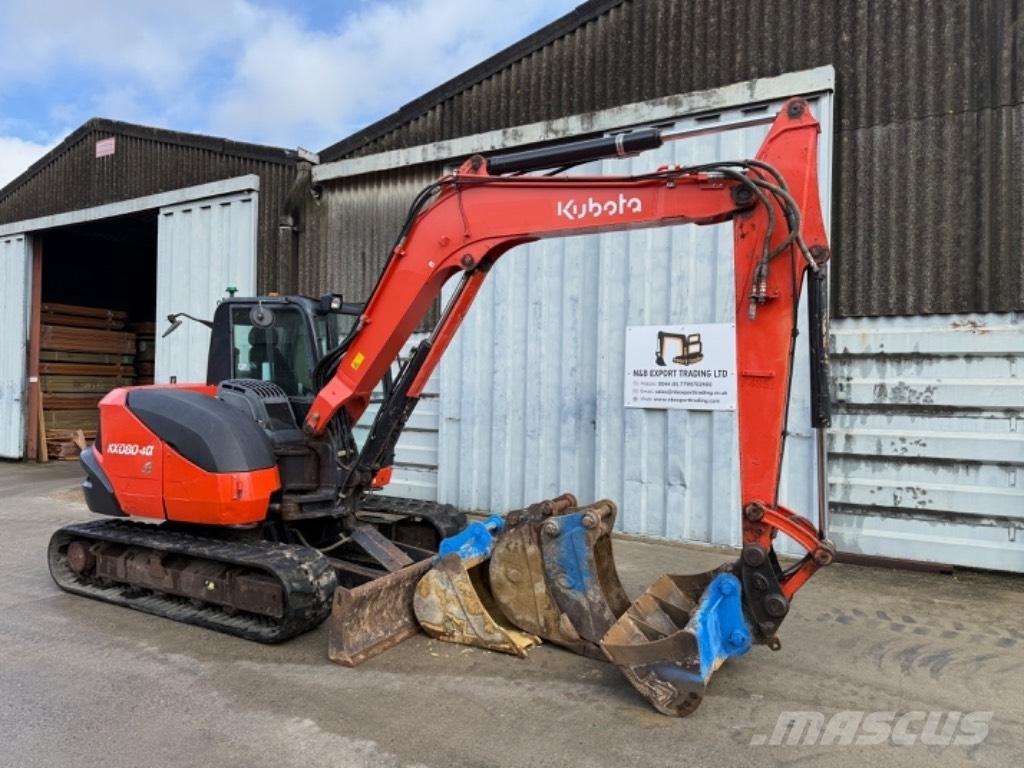 Kubota KX 080 Vidutinės galios ekskavatoriai 7-12 t
