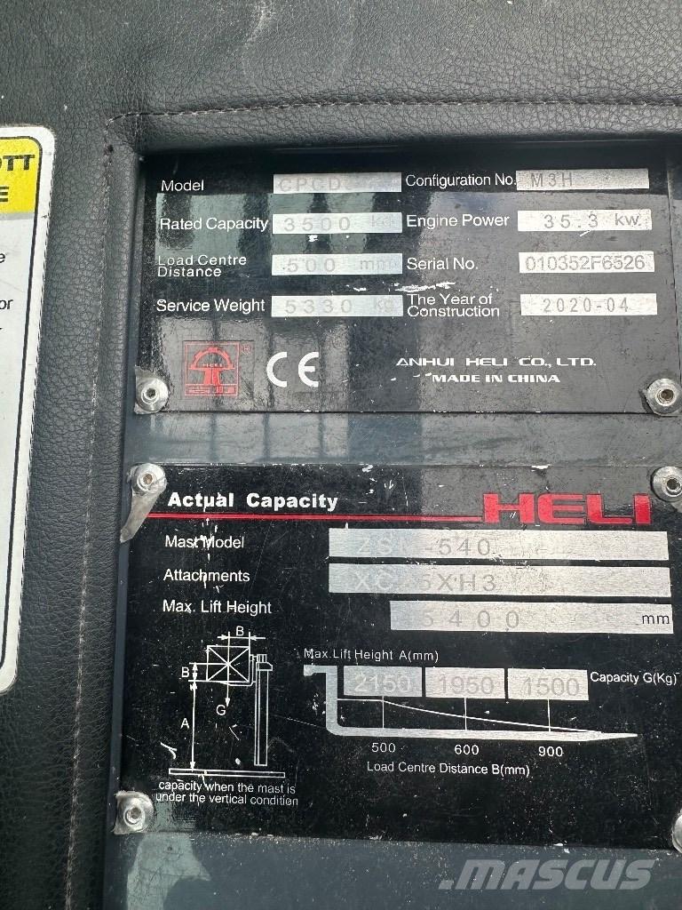Heli CPCD 35 Dyzeliniai krautuvai