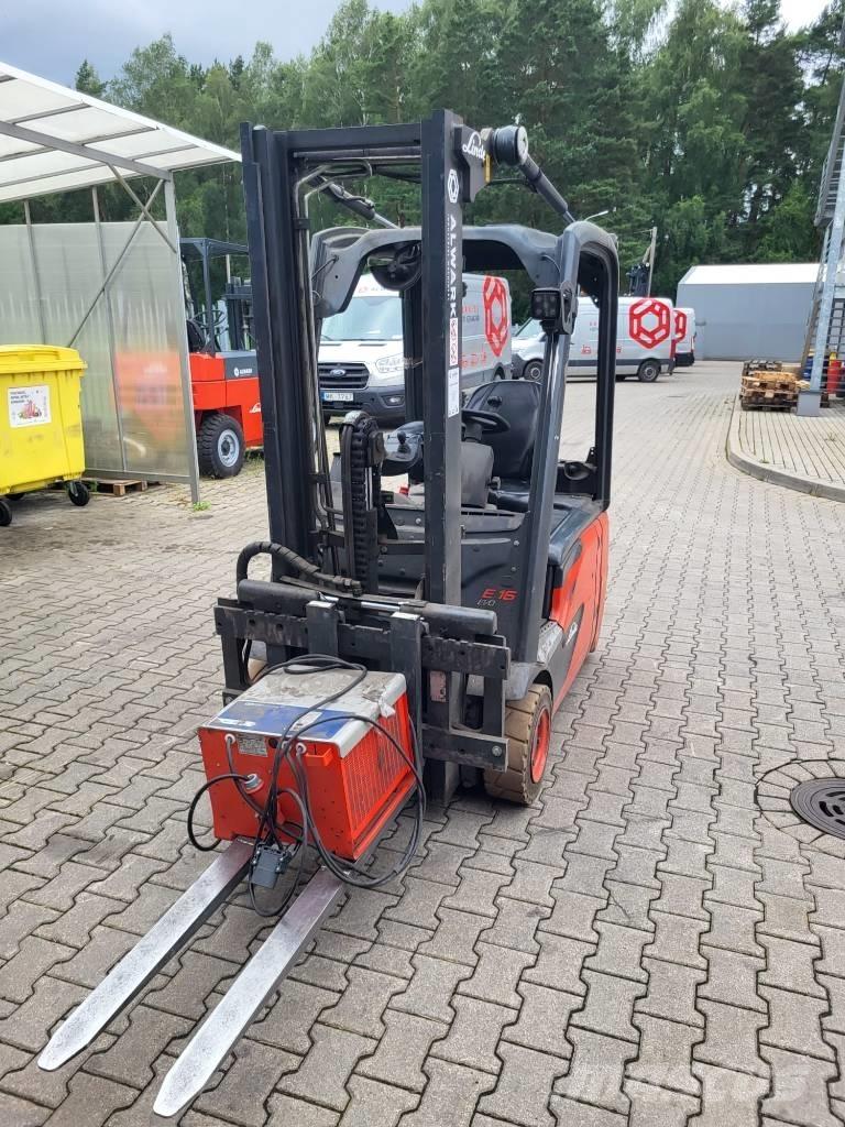 Linde E16 Elektriniai šakiniai krautuvai