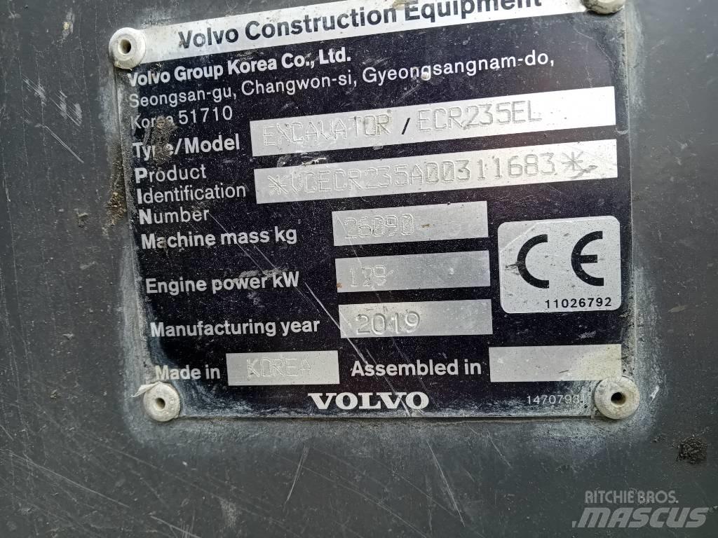 Volvo ECR235EL Vikšriniai ekskavatoriai