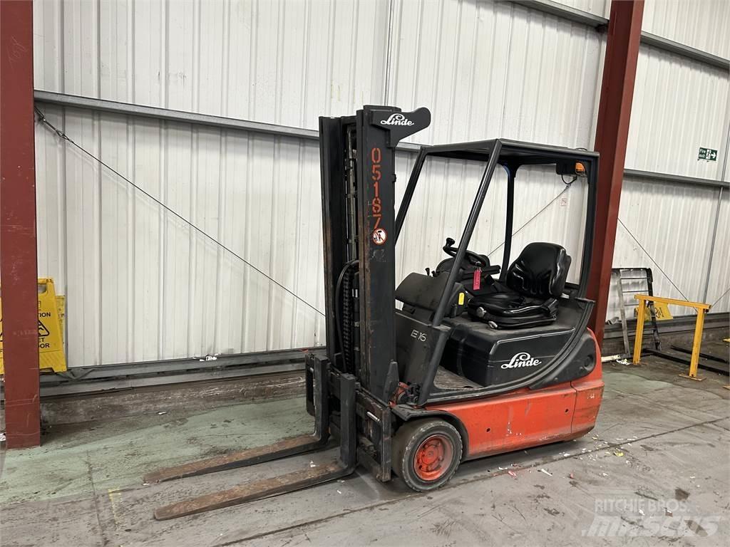 Linde E16C-02 Elektriniai šakiniai krautuvai