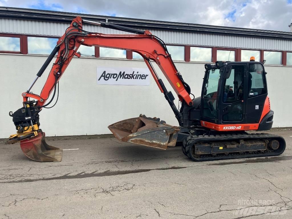 Kubota KX 080-4 Vidutinės galios ekskavatoriai 7-12 t