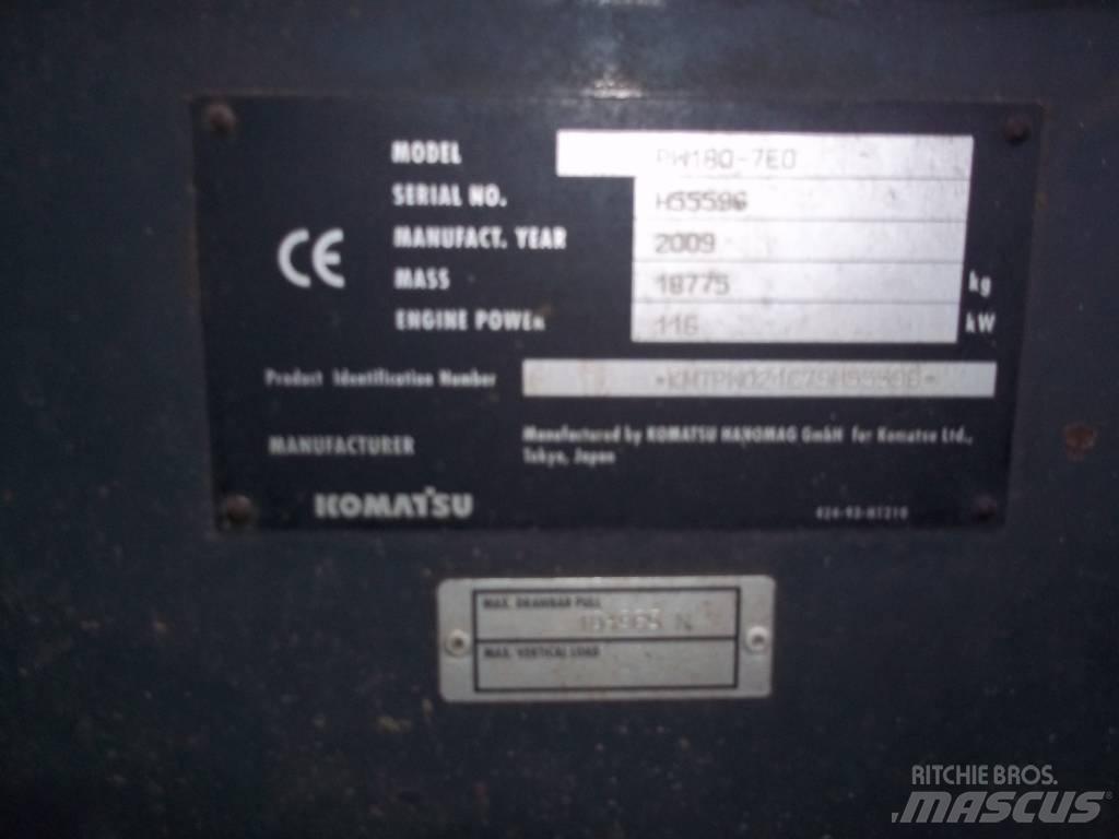 Komatsu PW 180-7 Ratiniai ekskavatoriai