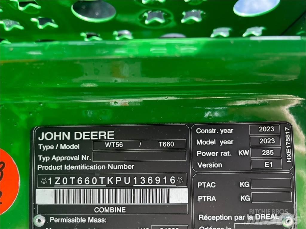 John Deere T660 Derliaus nuėmimo kombainai