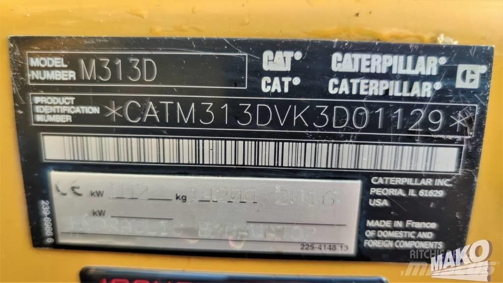 CAT M 313 D Ratiniai ekskavatoriai