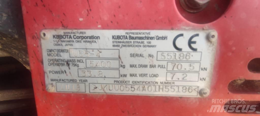 Kubota U 55-4 Mini ekskavatoriai < 7 t