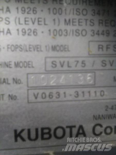 Kubota SVL 75-2 Krautuvai su šoniniu pasukimu