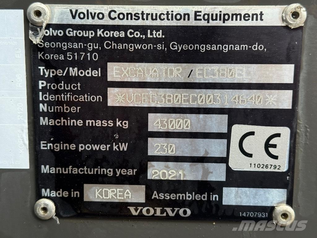 Volvo EC 380 EL Vikšriniai ekskavatoriai