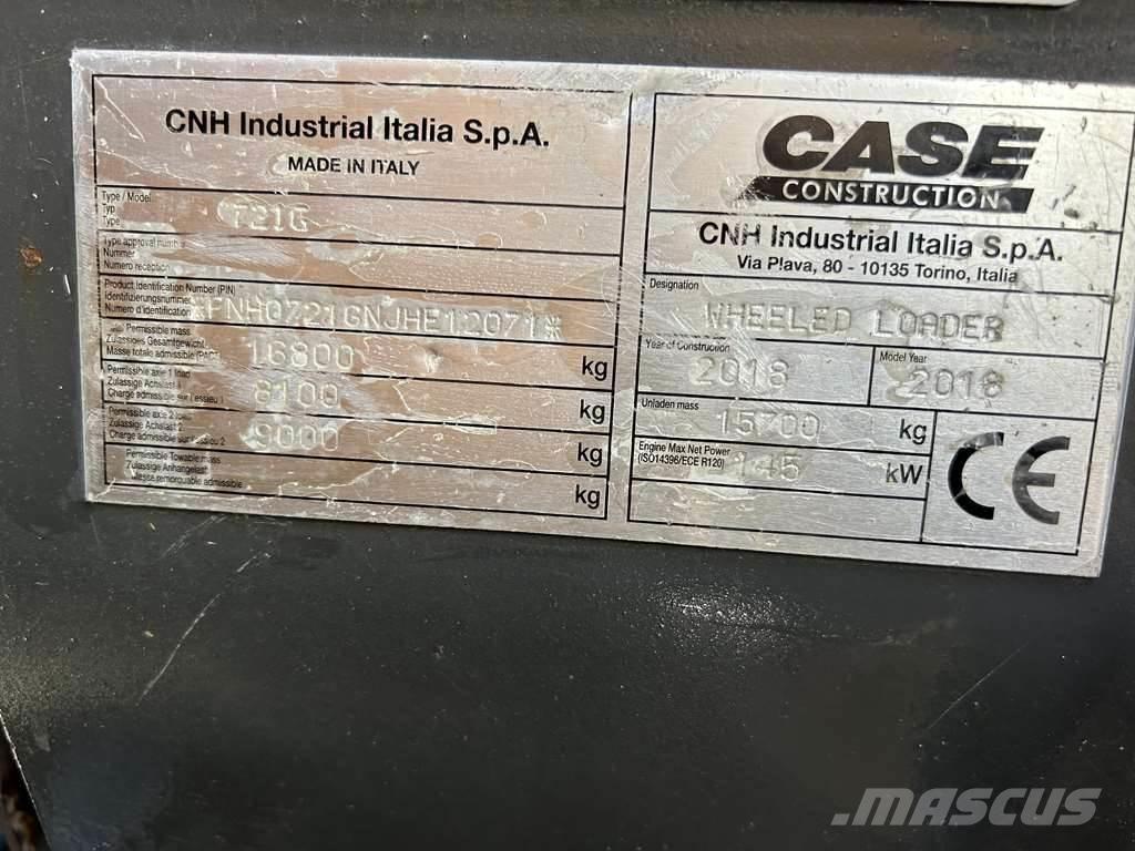 CASE 721G XR Naudoti ratiniai krautuvai