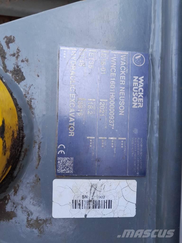 Wacker Neuson ET 35 Vikšriniai ekskavatoriai