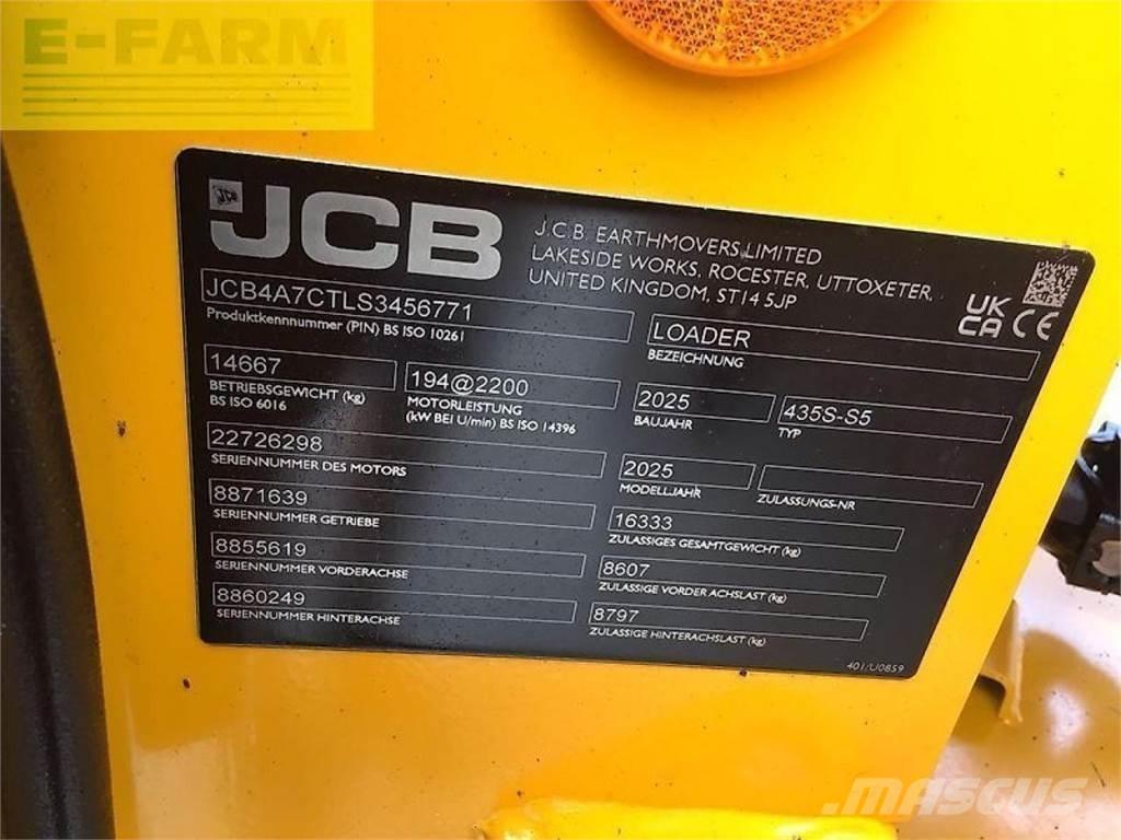 JCB 435s stufe v Mini ekskavatoriai < 7 t