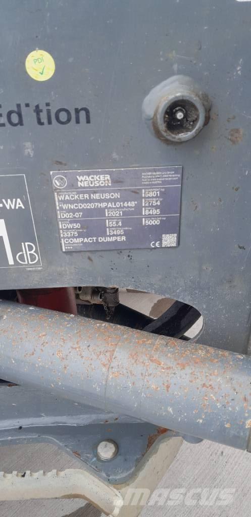 Wacker Neuson DW 50 Statybiniai savivarčiai sunkvežimiai
