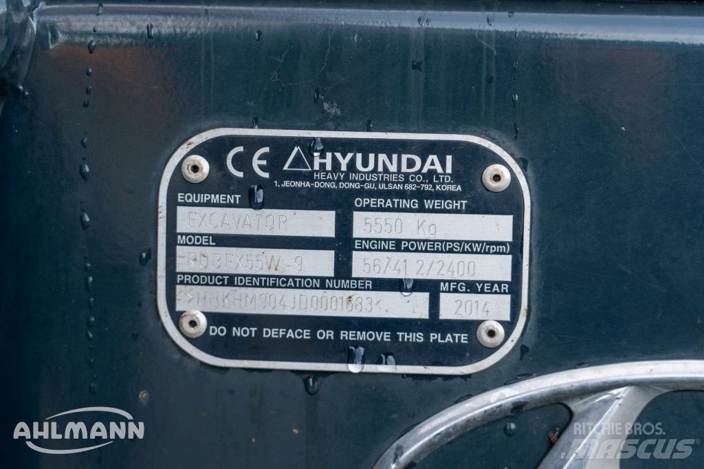 Hyundai R55W-9A Ratiniai ekskavatoriai