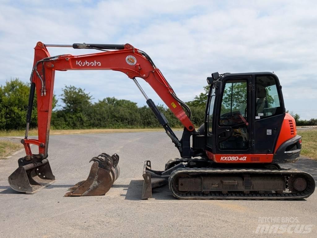 Kubota KX 080-4 Vidutinės galios ekskavatoriai 7-12 t