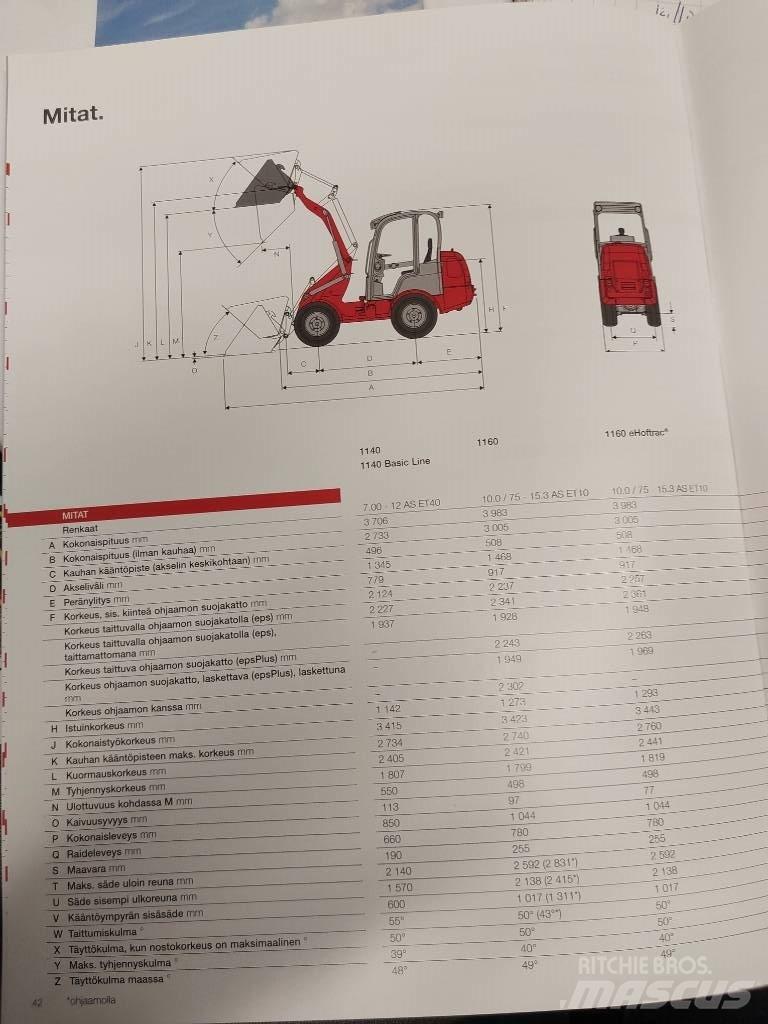 Weidemann 1160 Daugiafunkciniai pakrovėjai