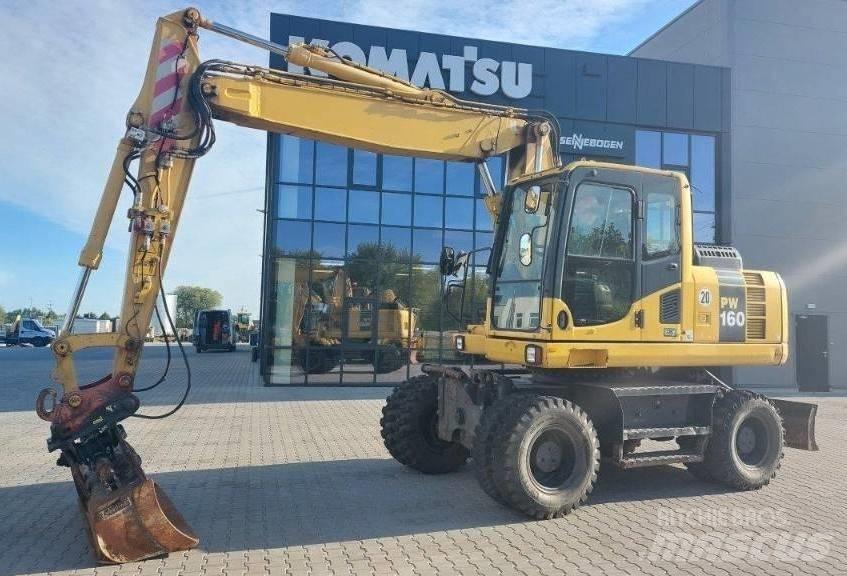 Komatsu PW160-8 Ratiniai ekskavatoriai