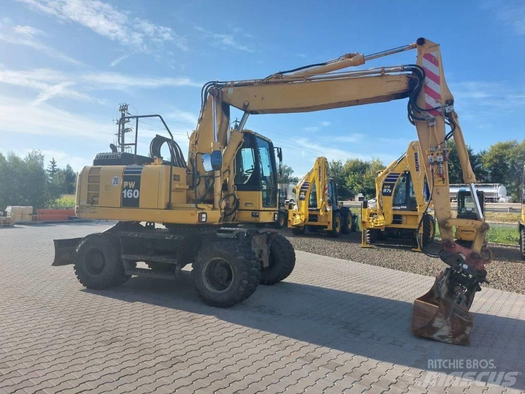 Komatsu PW160-8 Ratiniai ekskavatoriai