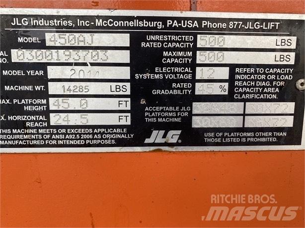 JLG 450 AJ Alkūniniai keltuvai
