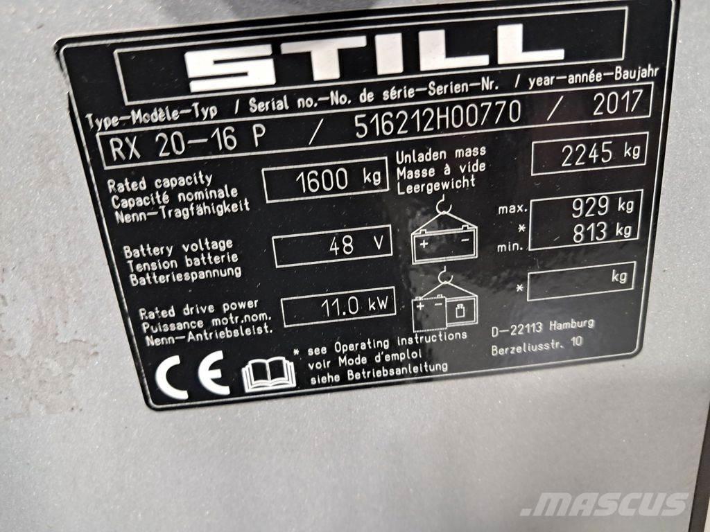 Still RX 20-16 P Elektriniai šakiniai krautuvai