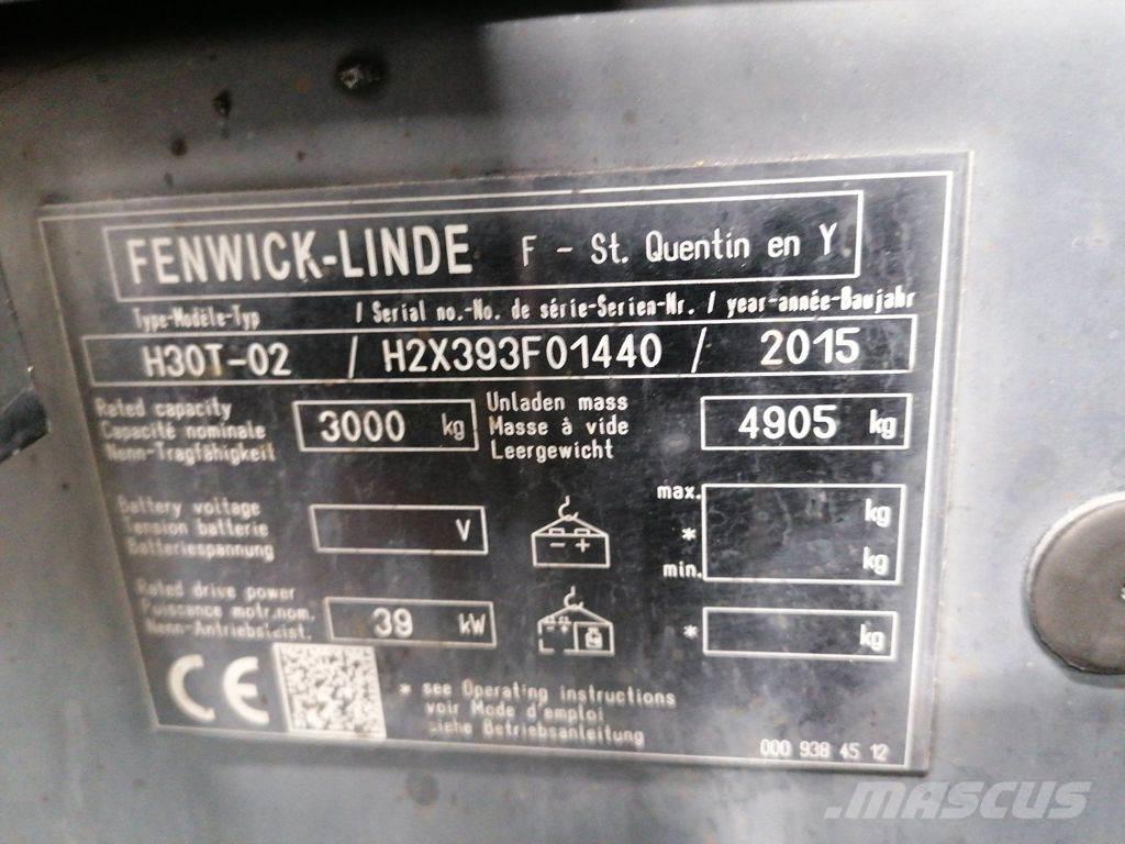 Linde H30T-02 LPG (dujiniai) krautuvai