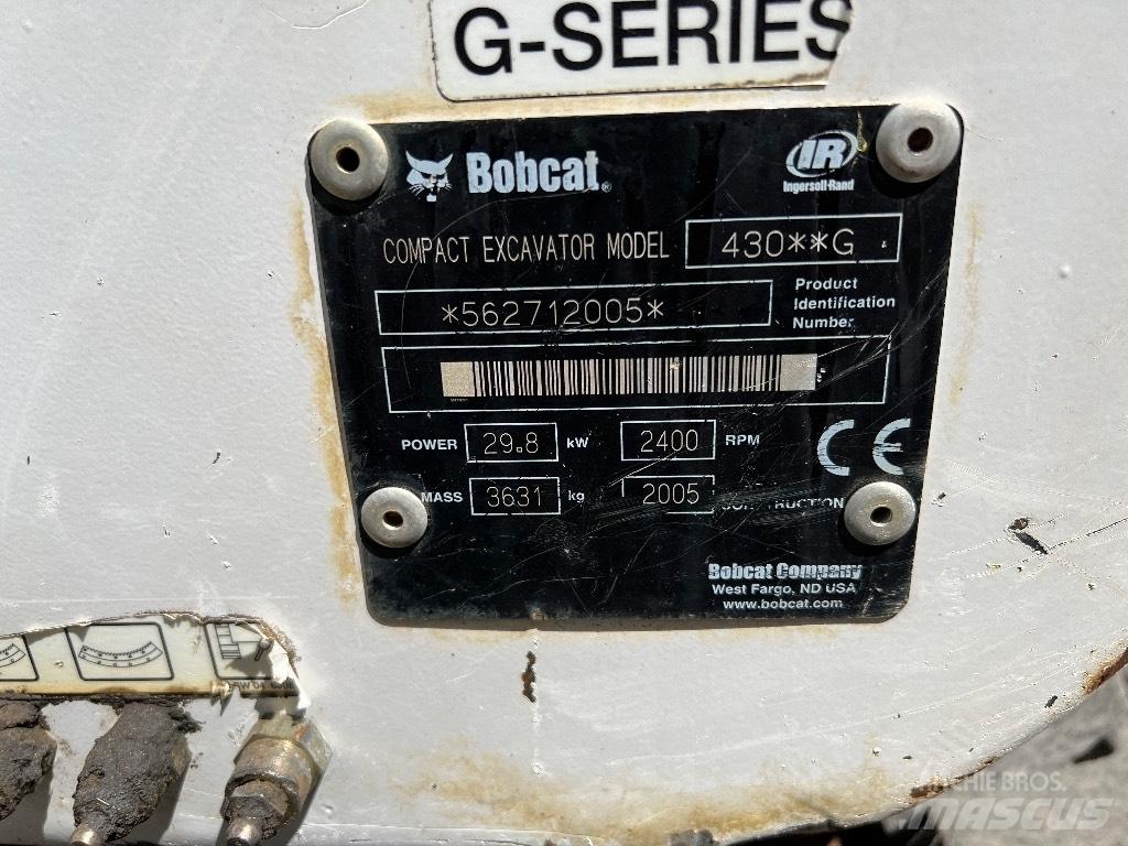 Bobcat 430 Mini ekskavatoriai < 7 t