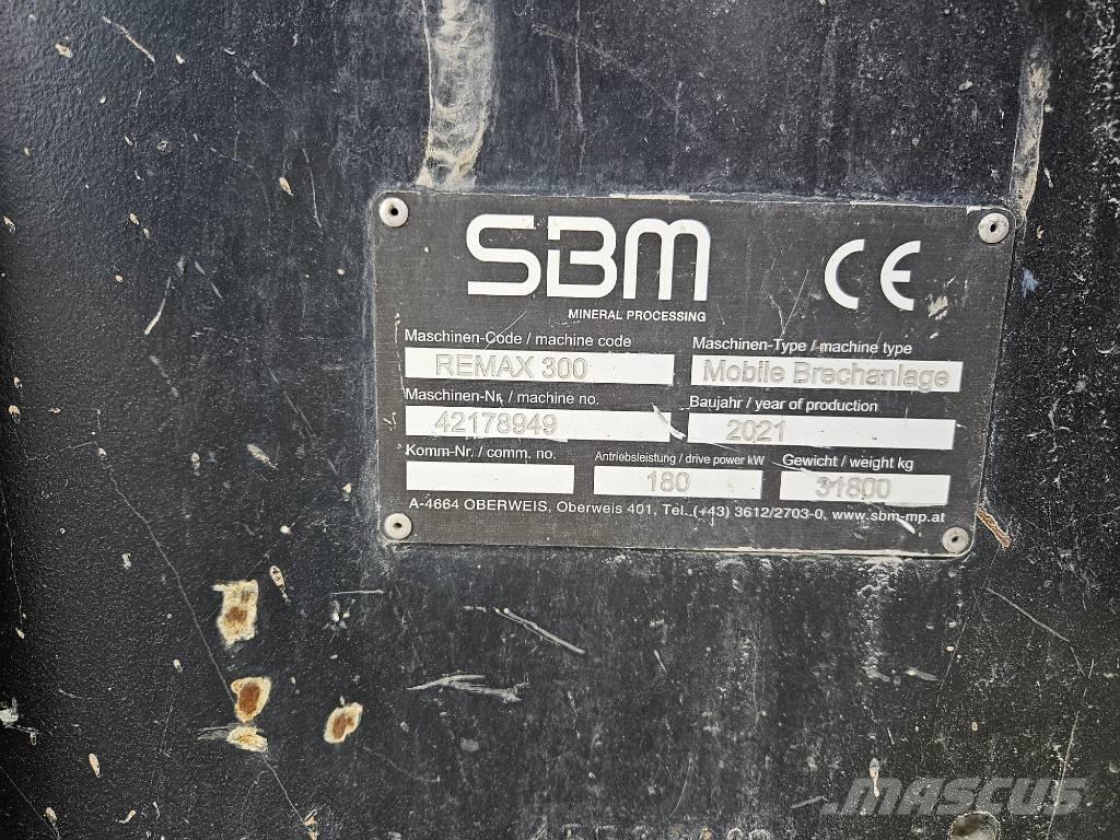 SBM Remax 300 Mobilūs smulkintuvai