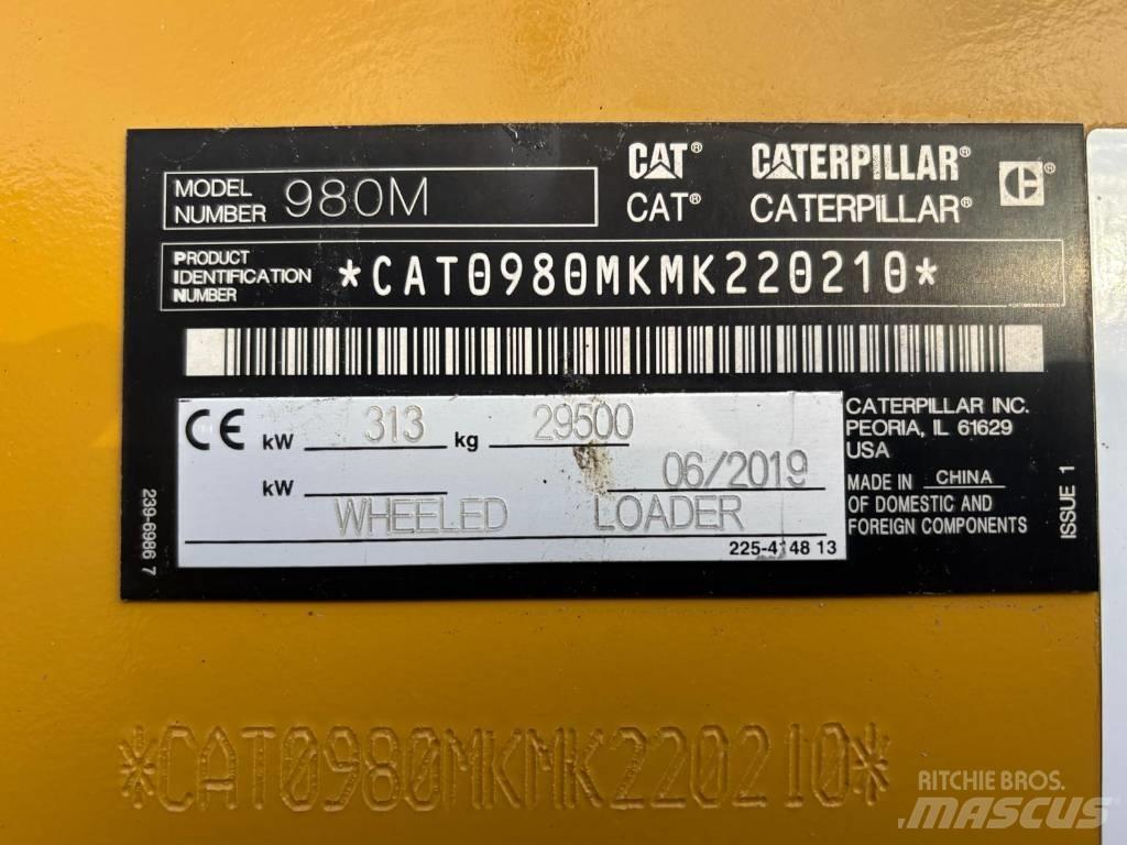 CAT 980 M Naudoti ratiniai krautuvai