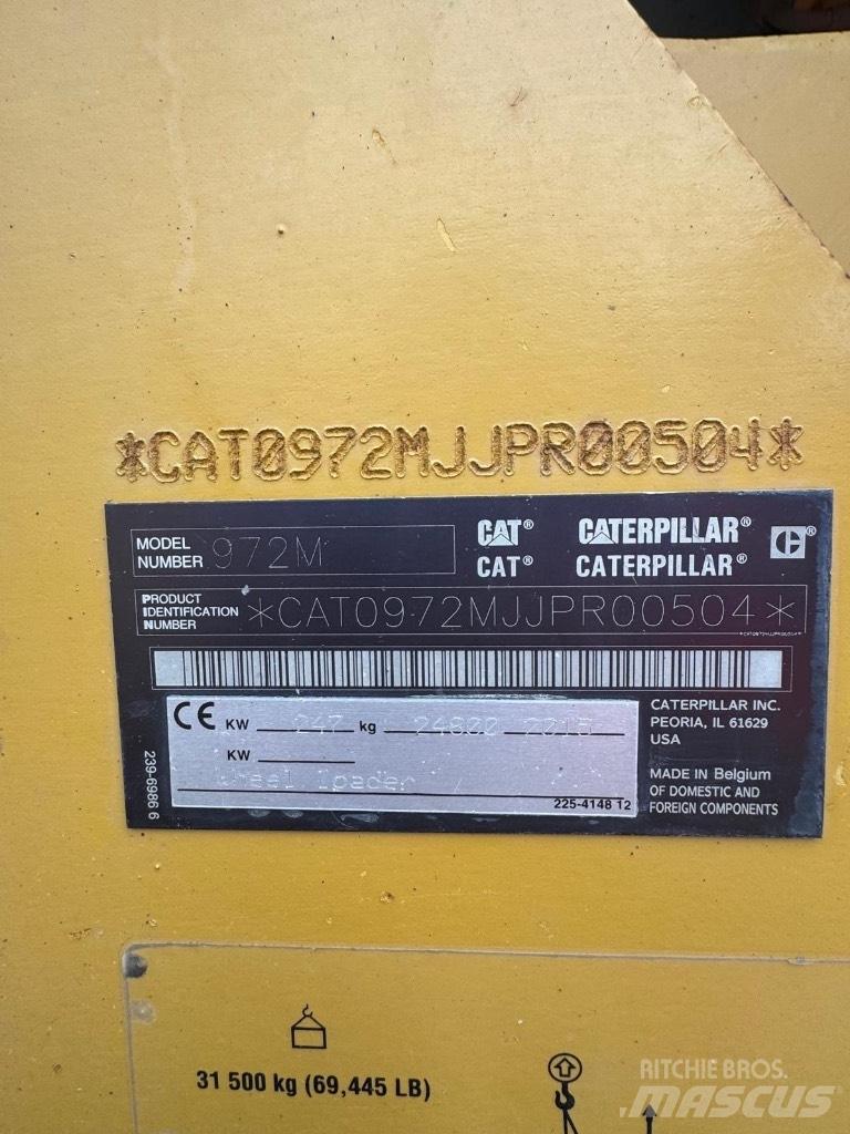 CAT 972 M Naudoti ratiniai krautuvai