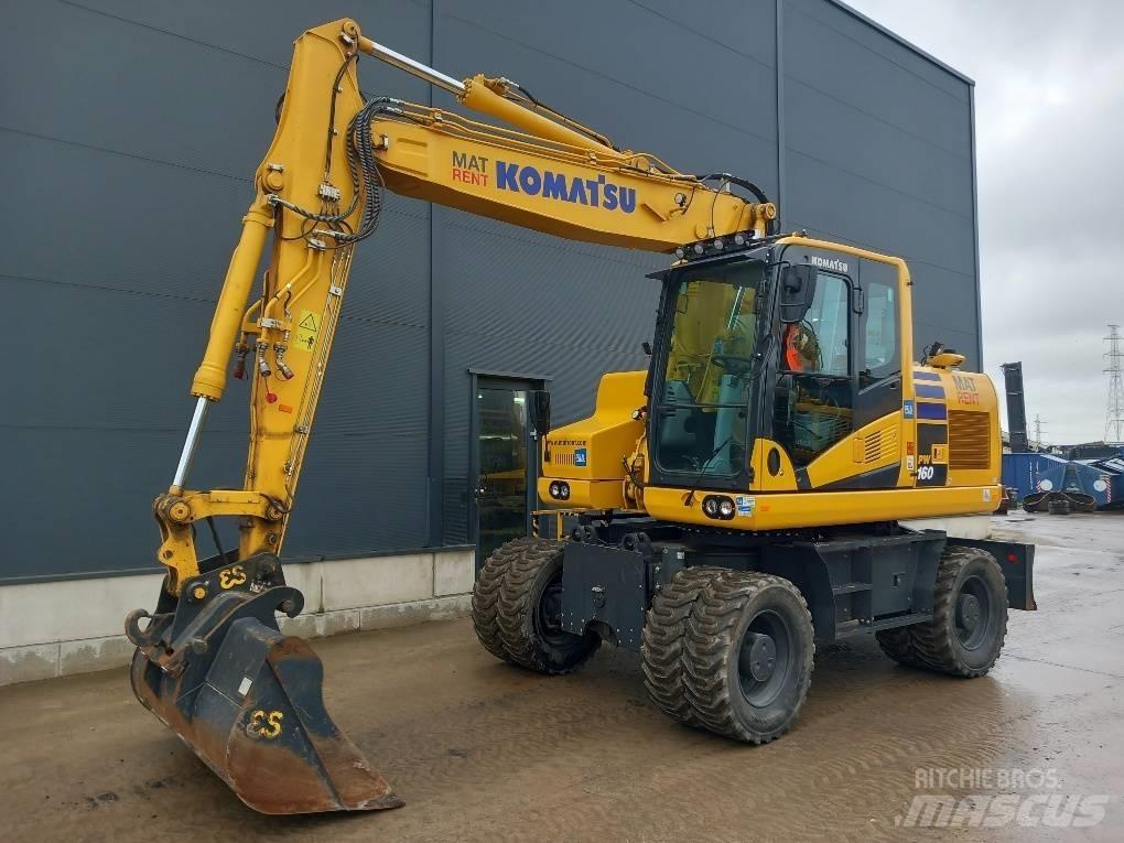 Komatsu PW180-11E0 Ratiniai ekskavatoriai