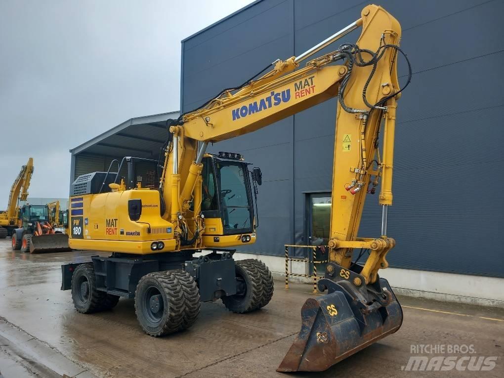 Komatsu PW180-11E0 Ratiniai ekskavatoriai