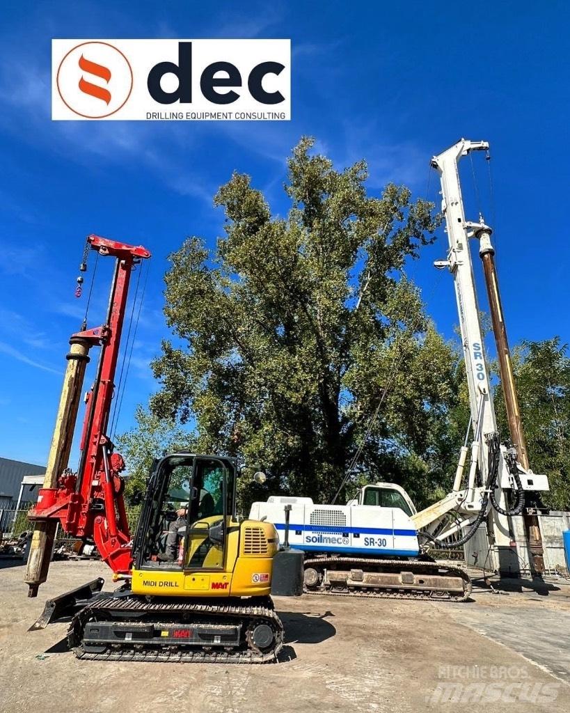 Soilmec SR30 Polių kalimo technika
