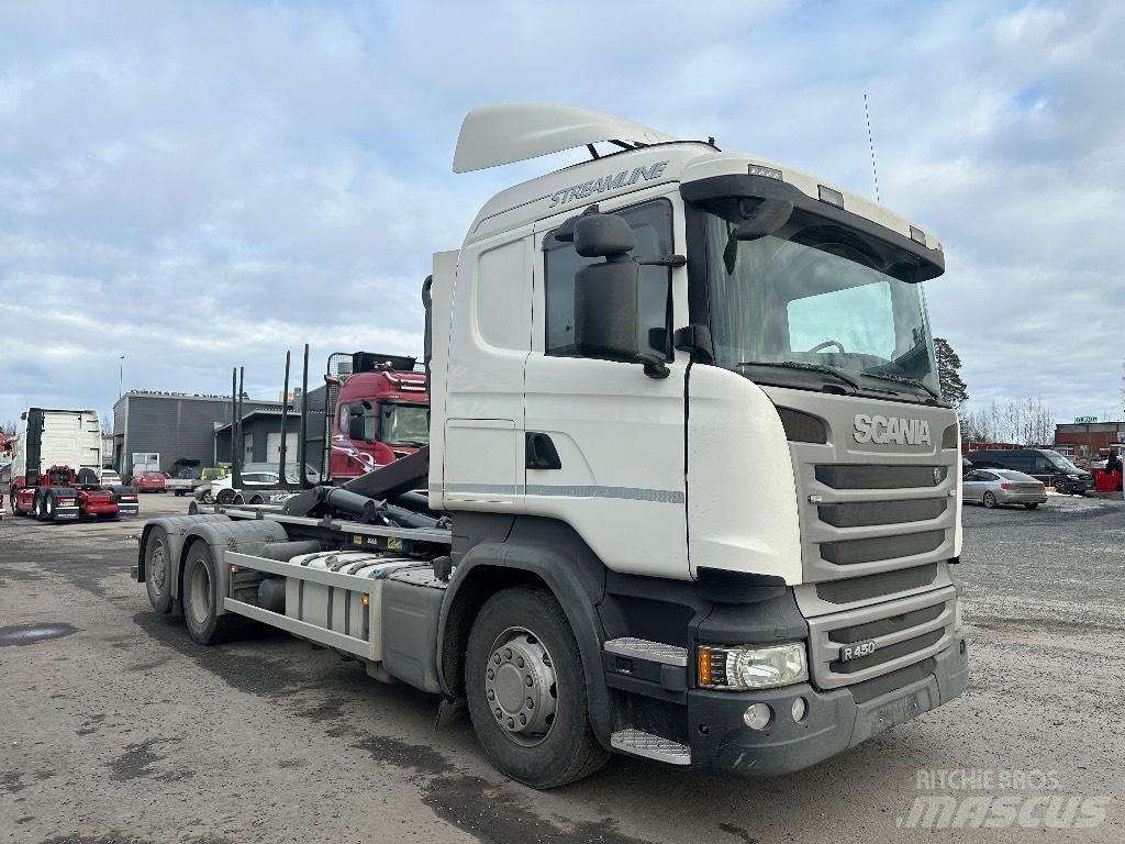 Scania R 450 6x2*4 Sunkvežimiai su keliamuoju kabliu