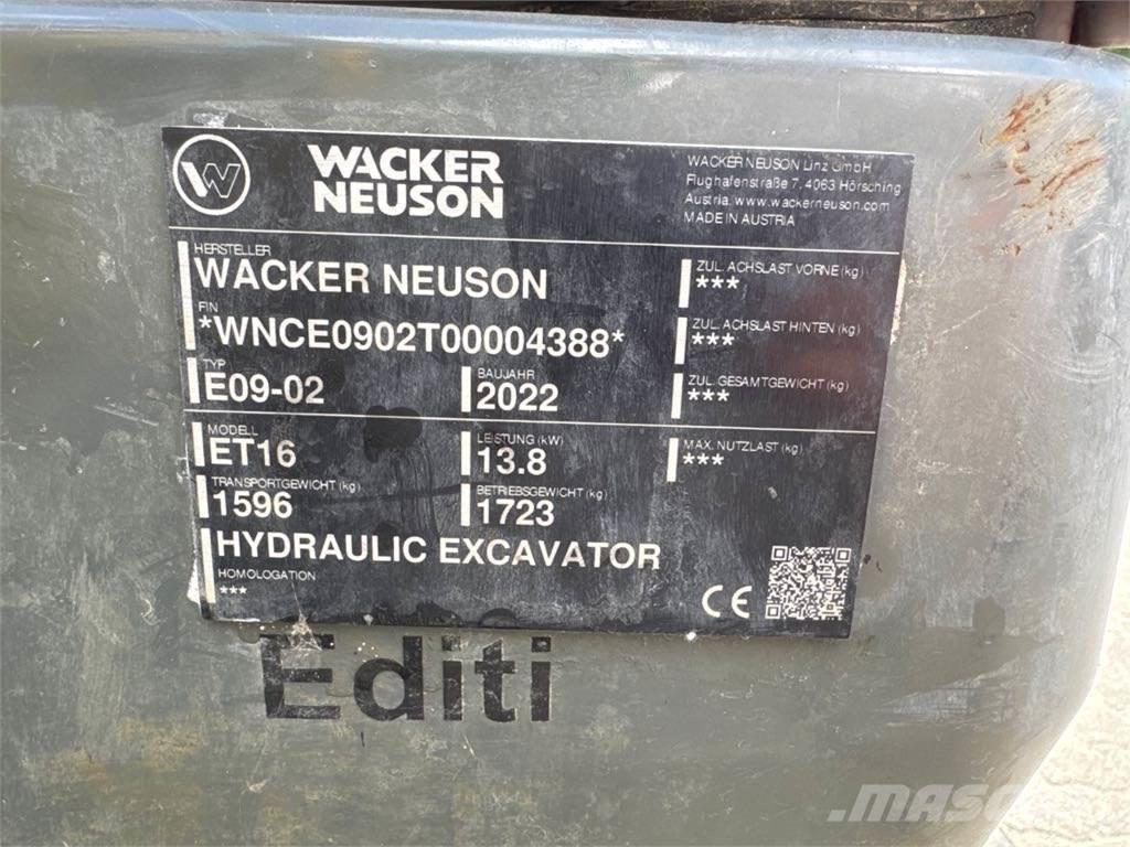 Wacker Neuson ET16 Vikšriniai ekskavatoriai