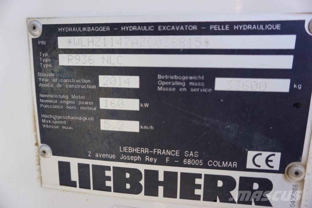 Liebherr R 936 N LC Vikšriniai ekskavatoriai