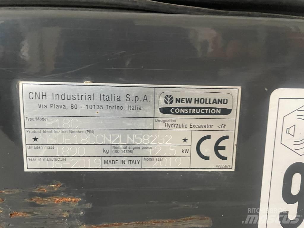 New Holland E 18 C Mini ekskavatoriai < 7 t