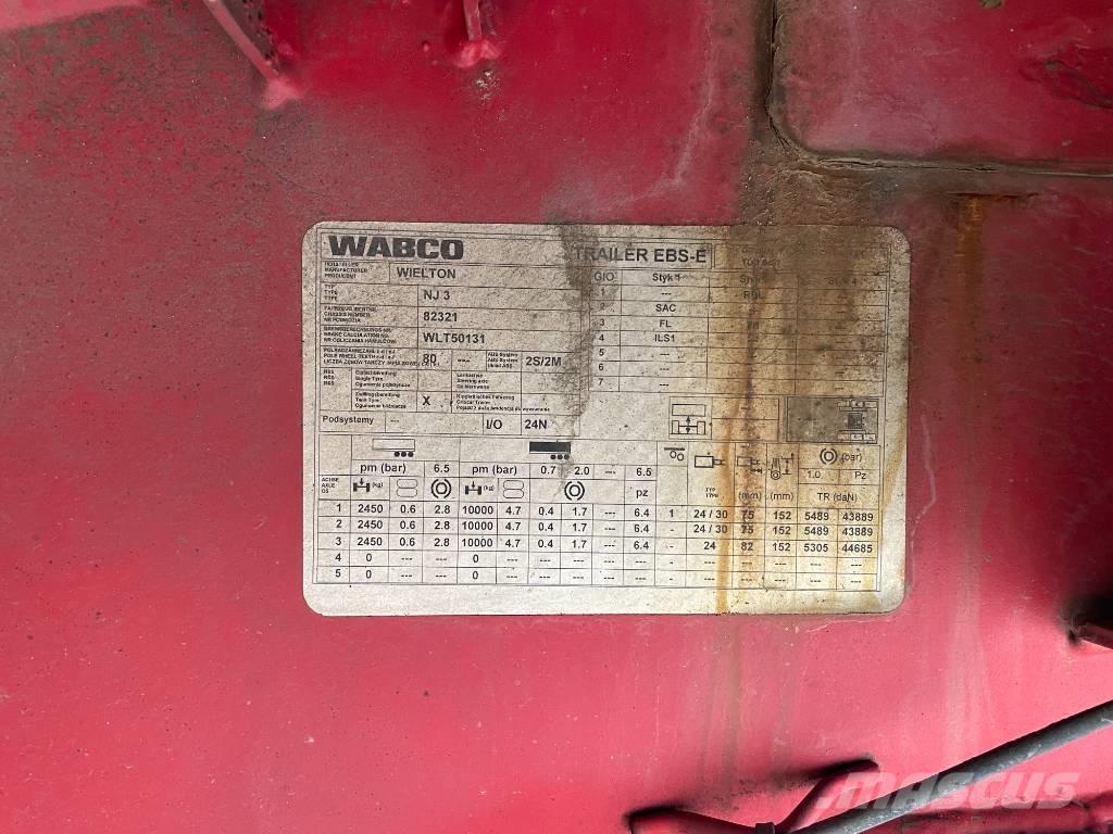 Wielton NJ 3 Autovežių priekabos