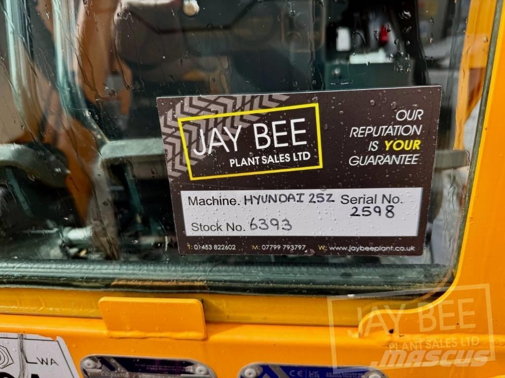 Hyundai R25Z-9 AK Mini ekskavatoriai < 7 t