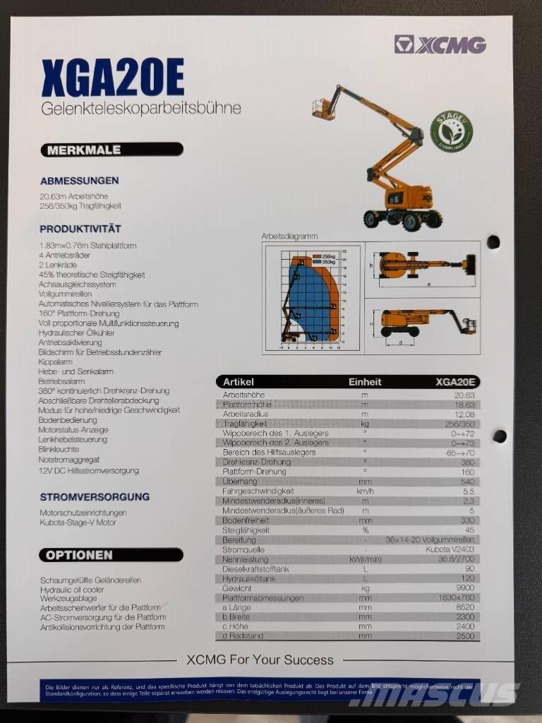 XCMG XGA 20 E Alkūniniai keltuvai