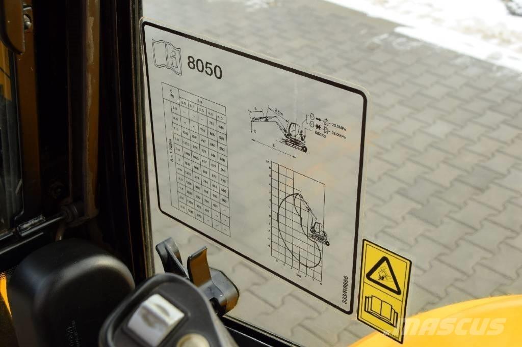 JCB 8050 RTS Mini ekskavatoriai < 7 t