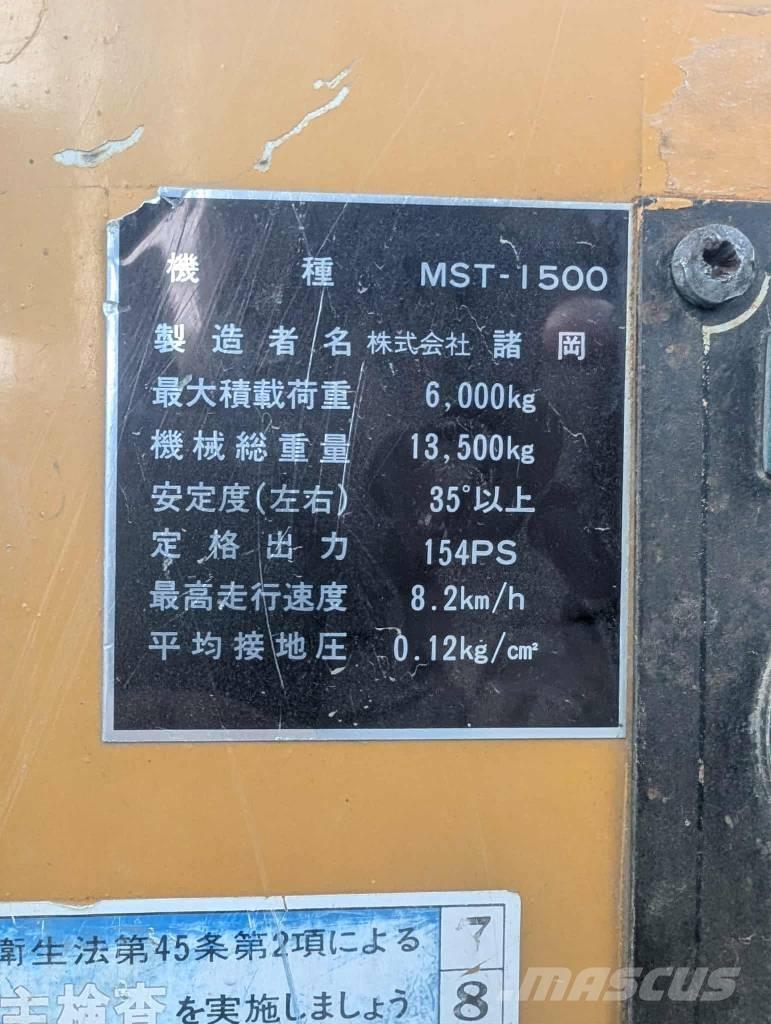 Morooka MST 1500 Vikšrinė savivartė technika