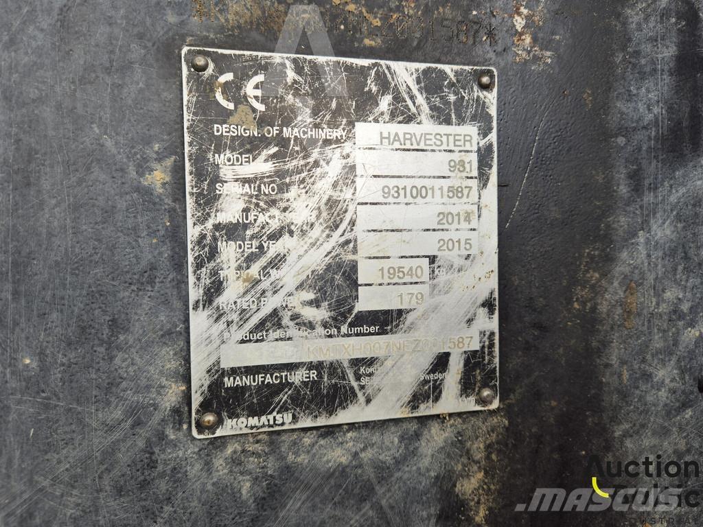 Komatsu 931.1 Miško technika (Harvesteriai)