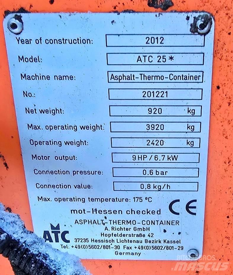 ATC 25 Terminiai asfalto konteineriai