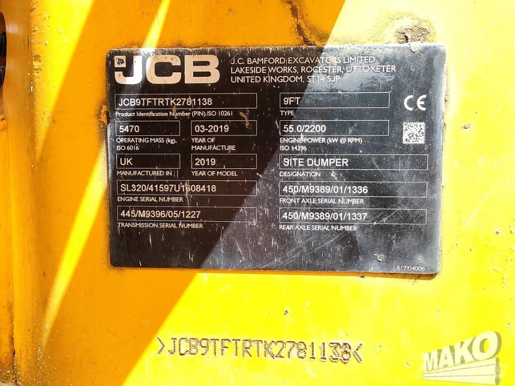 JCB 9TFT Statybiniai savivarčiai sunkvežimiai