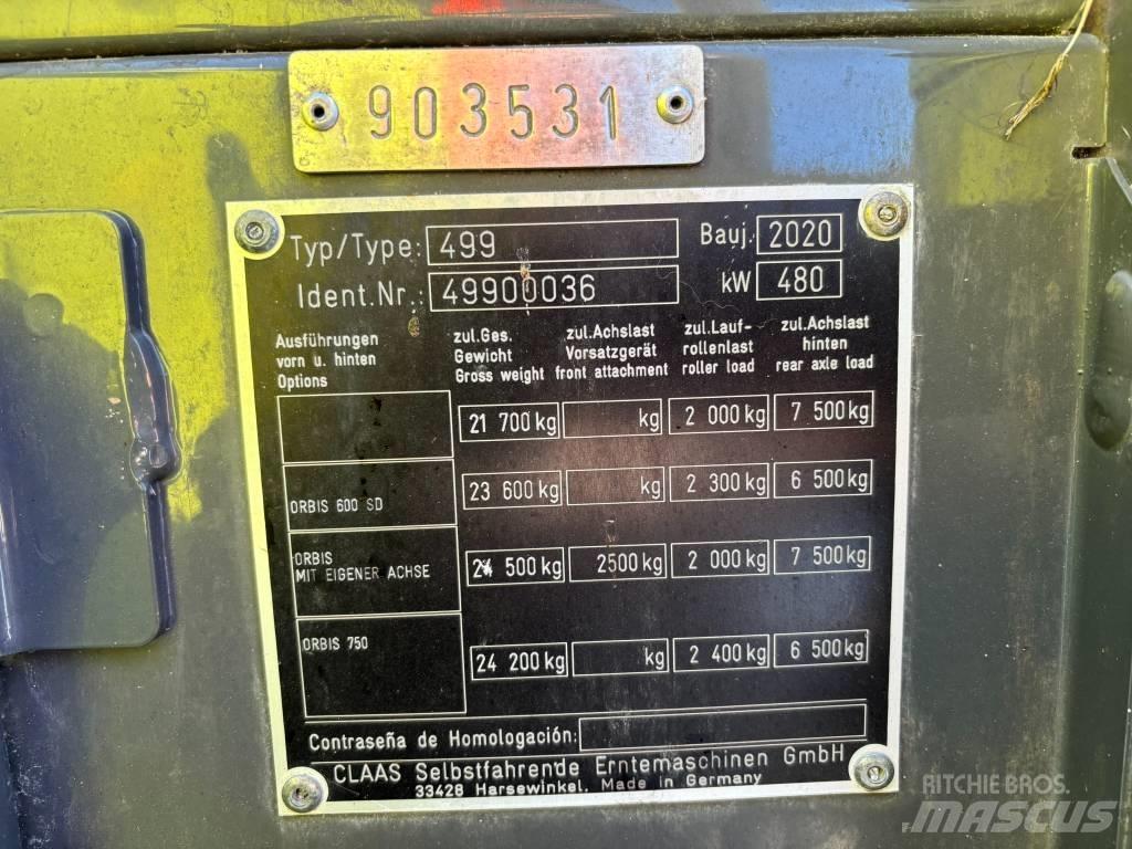 CLAAS Jaguar 960 4WD Pašarų ruošimo technika