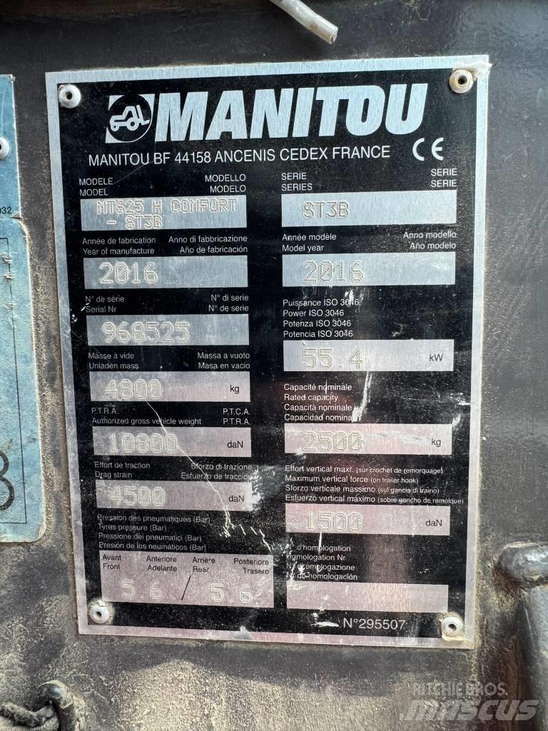 Manitou MT 625 H Teleskopiniai krautuvai