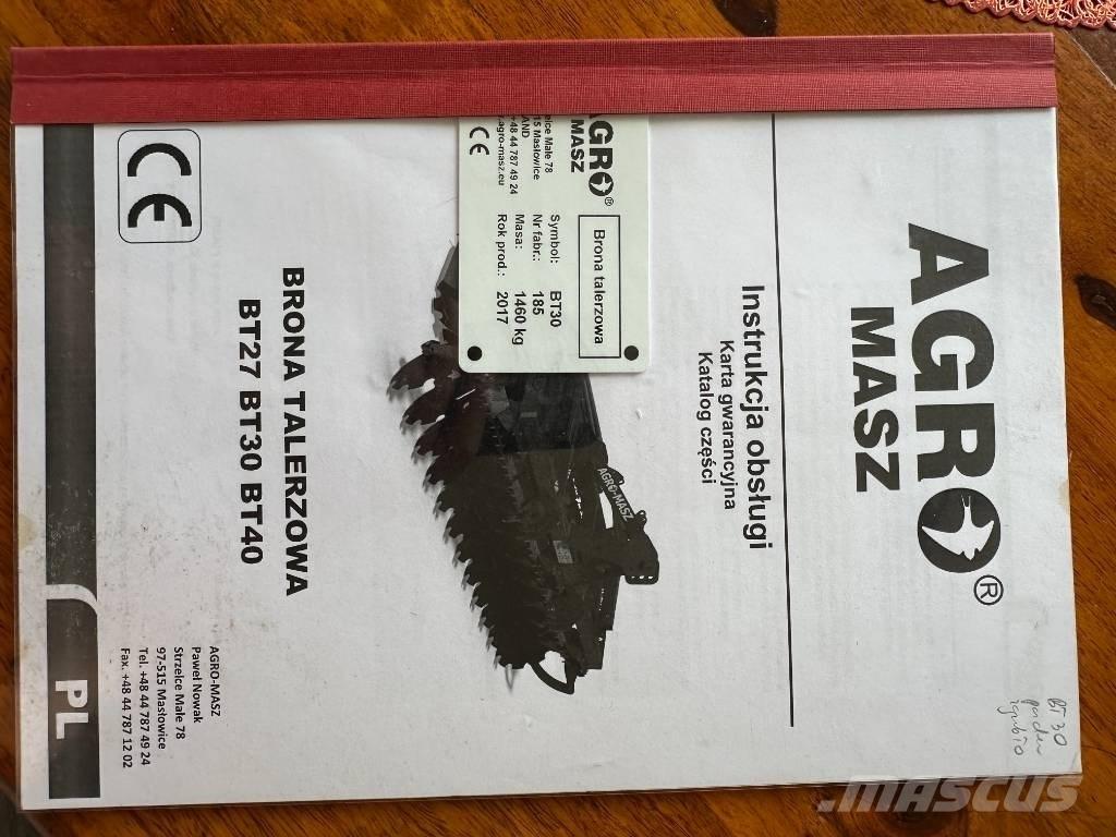 Agro-Masz BT30 Diskinės akėčios