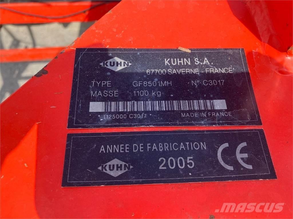 Kuhn GF 8501 MH Šieno grėbliai ir vartytuvai