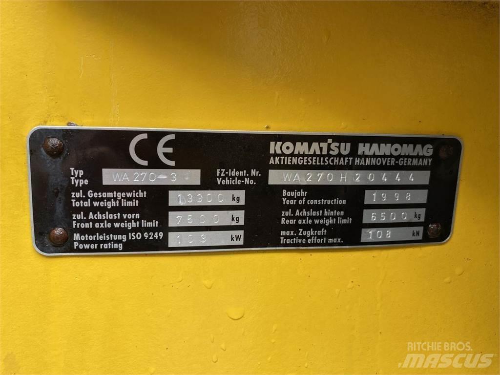Komatsu WA270-3 Naudoti ratiniai krautuvai